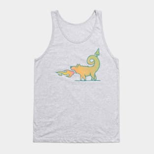 Dinkum,  the Dragon Dingo - for light background Tank Top